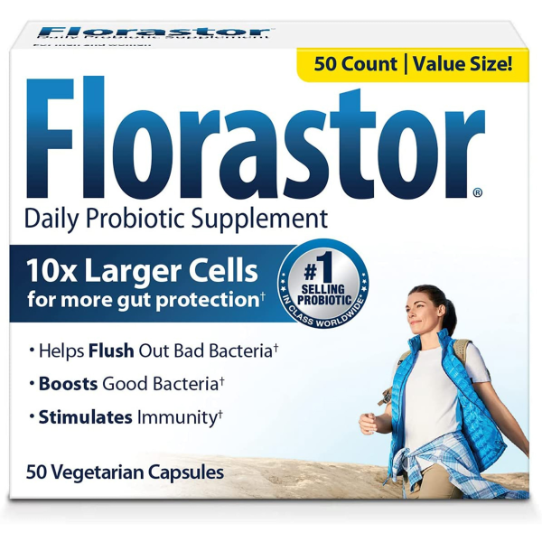Probiotic Dietary Supplement Florastor® 50 per Bottle Capsule