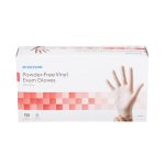 Exam Glove McKesson X-Small NonSterile Vinyl Standard Cuff Length Smooth Clear Not Rated