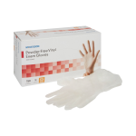 Exam Glove McKesson X-Small NonSterile Vinyl Standard Cuff Length Smooth Clear Not Rated