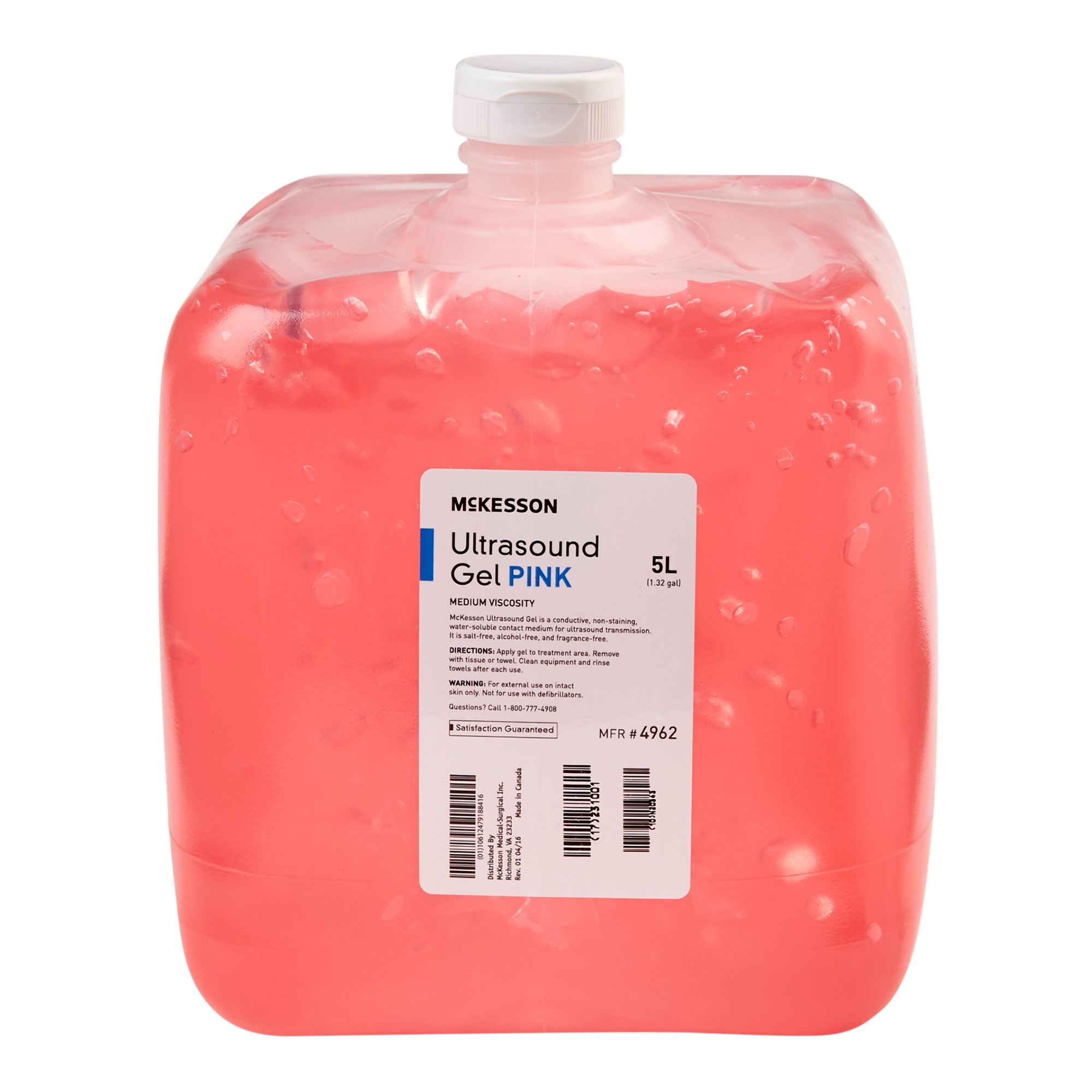 Ultrasound Gel McKesson Medium Viscosity 5 Liter Jug NonSterile Ultrasound Gel McKesson Medium Viscosity 5 Liter Jug NonSterile