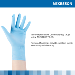 Exam Glove McKesson Confiderm® 4.5C Small NonSterile Nitrile Standard Cuff Length Textured Fingertips Blue Chemo Tested
