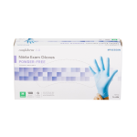 Exam Glove McKesson Confiderm® 3.8 Medium NonSterile Nitrile Standard Cuff Length Textured Fingertips Blue Not Rated