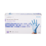 Exam Glove McKesson Confiderm® 3.8 X-Large NonSterile Nitrile Standard Cuff Length Textured Fingertips Blue Not Rated