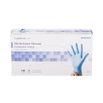 Exam Glove McKesson Confiderm® 3.8 Large NonSterile Nitrile Standard Cuff Length Textured Fingertips Blue Not Rated