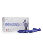 Exam Glove McKesson Confiderm® 3.0 Small NonSterile Nitrile Standard Cuff Length Textured Fingertips Blue Chemo Tested / Fentanyl Tested