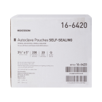 Sterilization Pouch McKesson Ethylene Oxide (EO) Gas / Steam 3-1/2 X 5 Inch White / Blue Self Seal Paper / Film