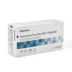 Sterilization Pouch McKesson Ethylene Oxide (EO) Gas / Steam 3-1/2 X 5 Inch White / Blue Self Seal Paper / Film