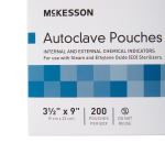Sterilization Pouch McKesson Ethylene Oxide (EO) Gas / Steam 3-1/2 X 9 Inch White / Blue Self Seal Paper / Film