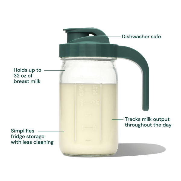 Willow Glass Breast Milk Pitcher