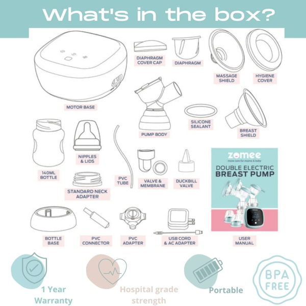 Zomee Double Electric Breast Pump