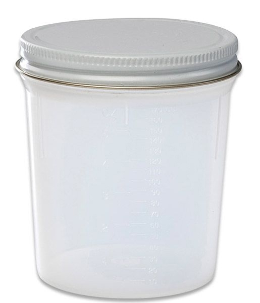 Specimen Container 120 mL (4 oz.) Screw Cap Unprinted NonSterile