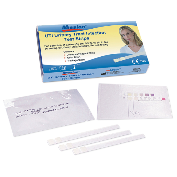 Urinalysis Test Kit Mission® Urinary Tract Infection Detection 72 Tests CLIA Waived