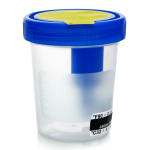 Urine Specimen Container with Integrated Transfer Device McKesson 120 mL (4 oz.) Screw Cap Patient Information Sterile