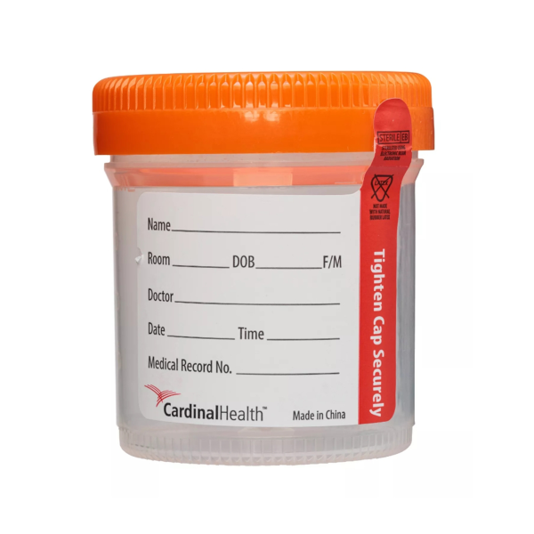 Urine Specimen Container 53 X 62 mm 90 mL (3 oz.) Screw Cap Sterile