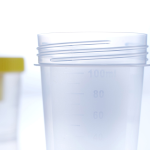 Urine Specimen Container with Integrated Transfer Device 100 mL (3.4 oz.) Screw Cap Patient Information Sterile