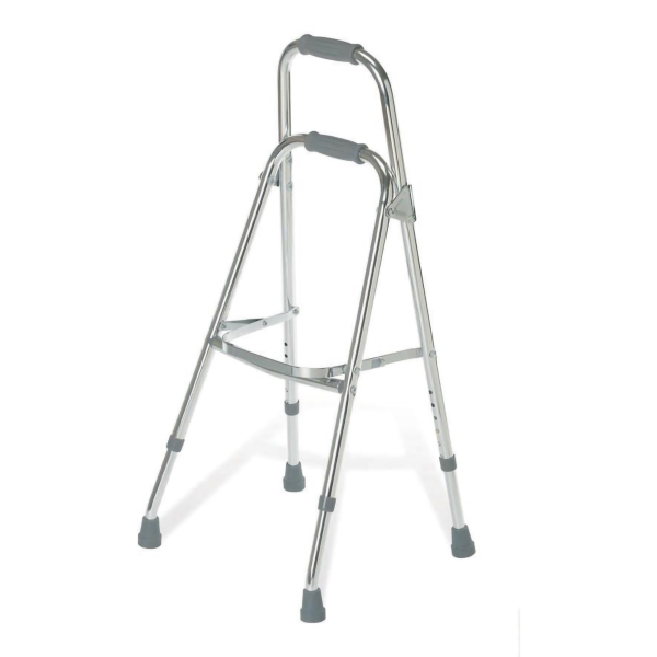 Side Step Folding Walker Aluminum Frame 250 lbs. Weight Capacity 32 to 36 Inch Height