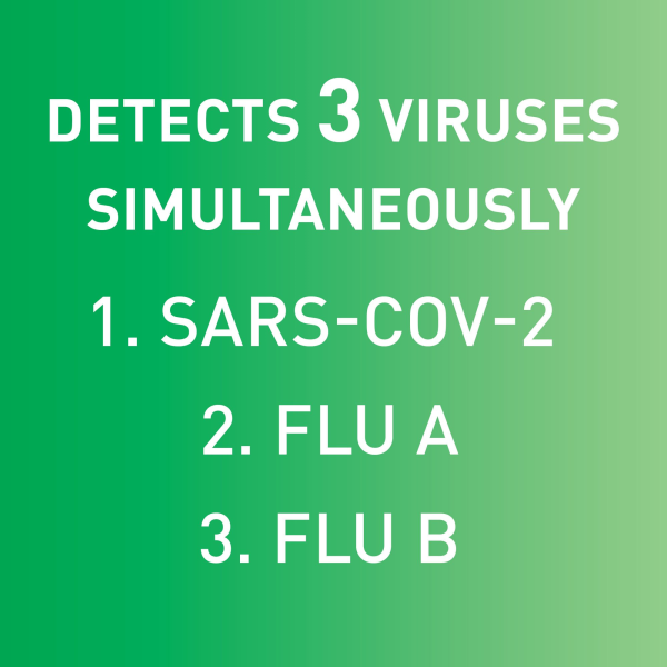 Respiratory Test Kit McKesson Consult® COVID-19 / Flu A&B Antigen Home Test (OTC) 2 Tests CLIA Waived