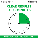 Respiratory Test Kit McKesson Consult® COVID-19 / Flu A&B Antigen Home Test (OTC) 2 Tests CLIA Waived