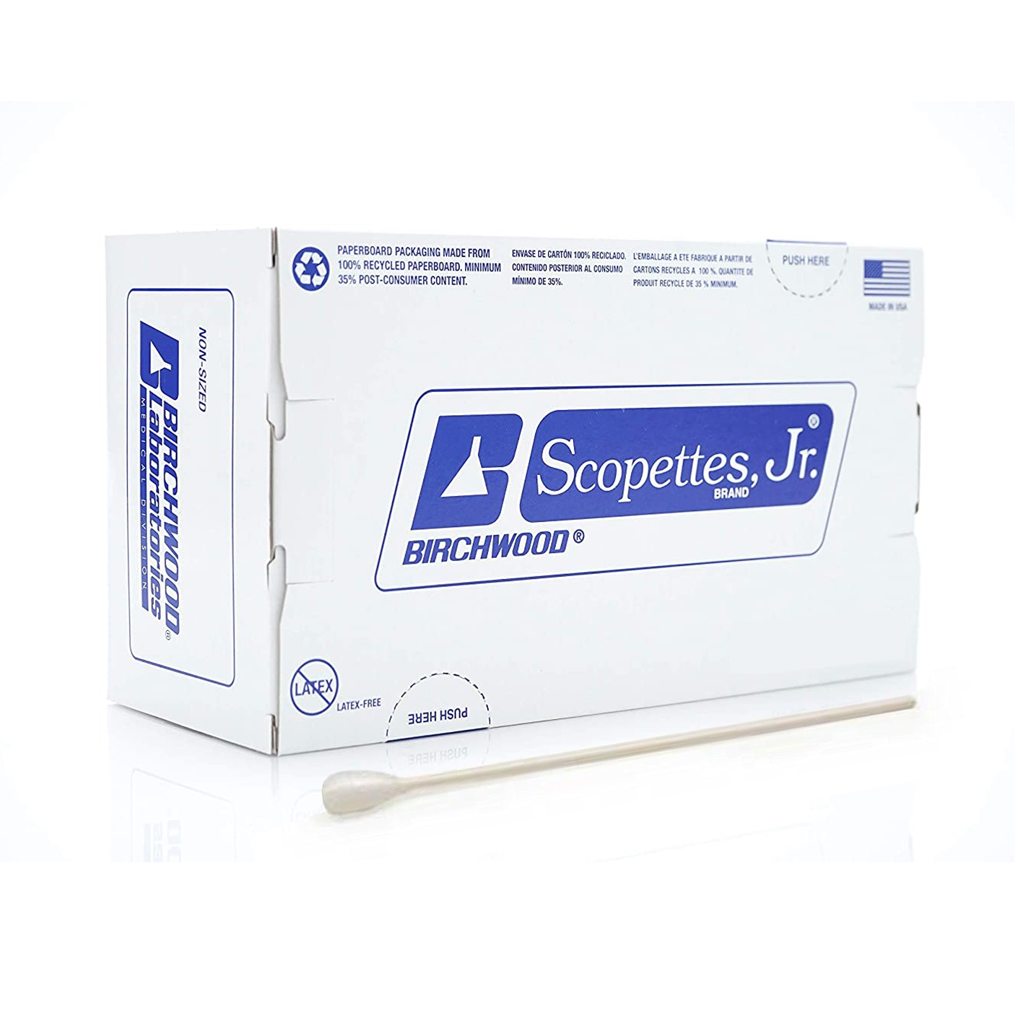 Scopettes® Jr. OB/GYN Swab 8 Inch Length NonSterile