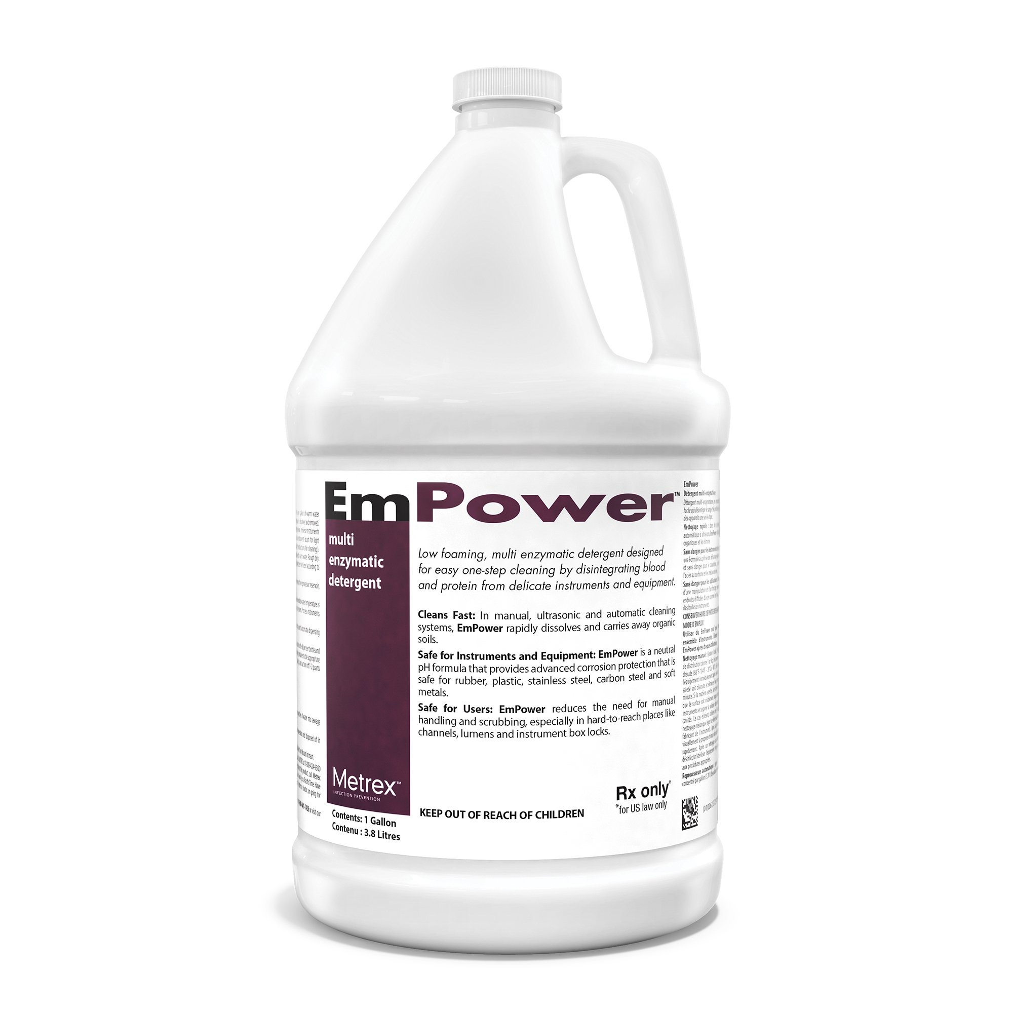 Multi-Enzymatic Instrument Detergent EmPower® Liquid Concentrate 1 gal. Jug Fresh Scent