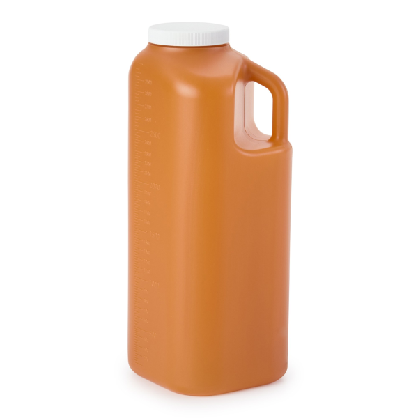 24 Hour Urine Specimen Collection Container McKesson 3,000 mL (101 oz.) Screw Cap Unprinted NonSterile