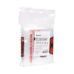Specimen Transport Bag with Document Pouch McKesson 6 X 9 Inch Zip Closure Biohazard Symbol / Storage Instructions NonSterile