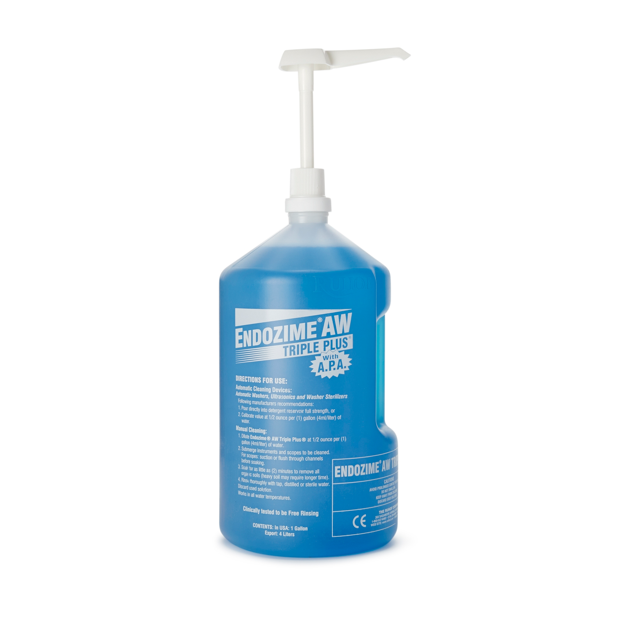 Multi-Enzymatic Instrument Detergent Endozime® AW Triple Plus® with APA Liquid 1 gal. Jug Tropical Scent
