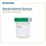 Specimen Container McKesson 120 mL (4 oz.) Screw Cap Sterile Inside Only