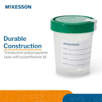 Specimen Container McKesson 120 mL (4 oz.) Screw Cap Sterile Inside Only