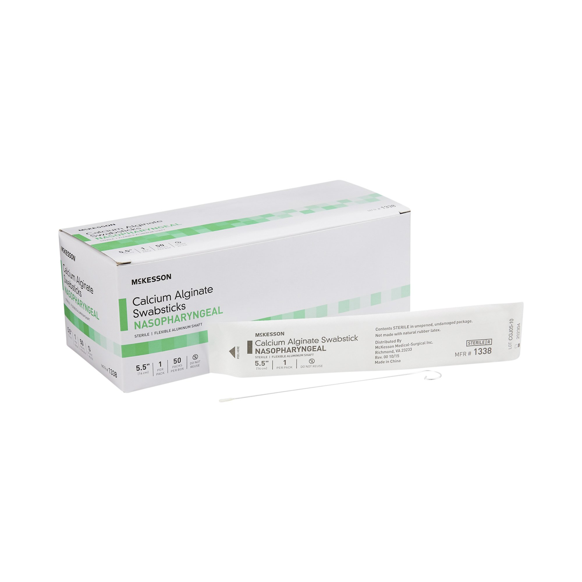 McKesson Nasopharyngeal Collection Swab 5-1/2 Inch Length Sterile McKesson Nasopharyngeal Collection Swab 5-1/2 Inch Length Sterile