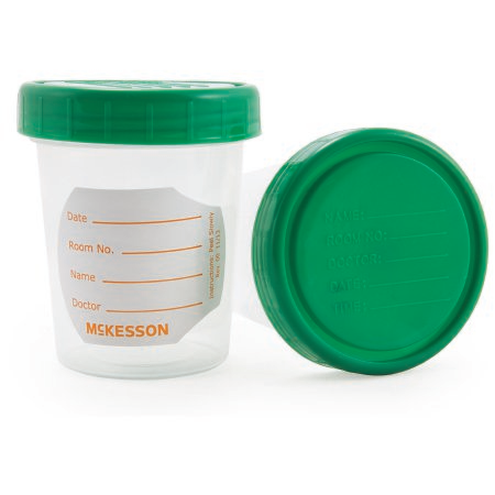 Specimen Container McKesson 120 mL (4 oz.) Screw Cap NonSterile