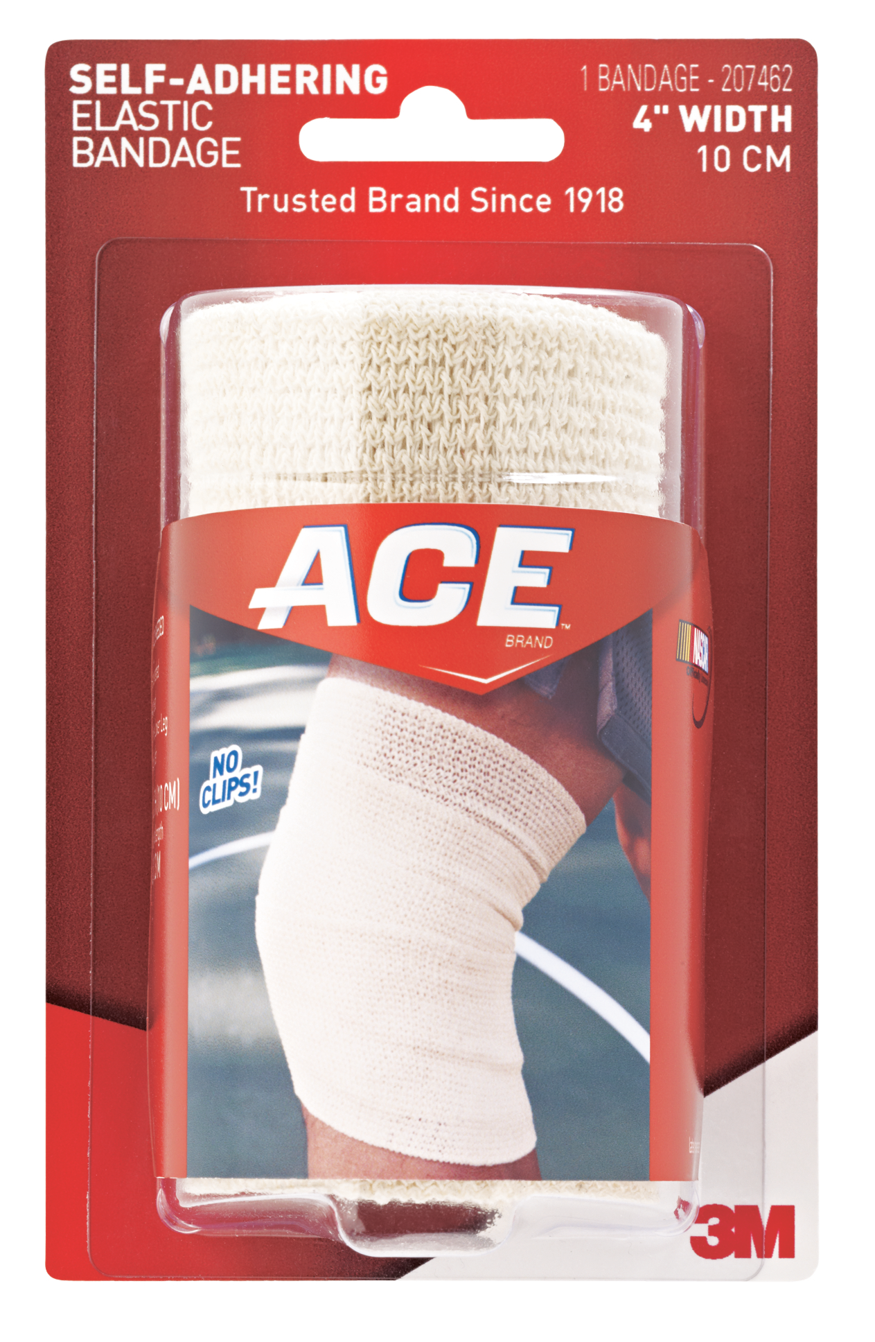 Elastic Bandage 3M™ ACE™ 4 Inch Width Self-Adherent Closure Tan NonSterile Standard Compression