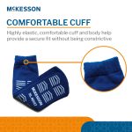 Slipper Socks McKesson Unisex Adult X-Large Single Tread Single Patient Use Royal Blue