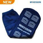 Slipper Socks McKesson Unisex Adult Bariatric / X-Wide Single Tread Single Patient Use Royal Blue