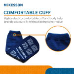 Slipper Socks McKesson Unisex Adult Bariatric / X-Wide Single Tread Single Patient Use Royal Blue