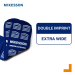 Slipper Socks McKesson Unisex Adult Bariatric / X-Wide Double Tread Single Patient Use Royal Blue