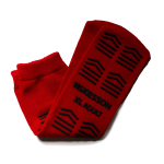 Slipper Socks McKesson Unisex Adult X-Large Single Tread Single Patient Use Red