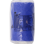 Cohesive Bandage 3M™ Coban™ 4 Inch X 5 Yard Self-Adherent Closure Blue NonSterile Standard Compression