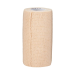 Cohesive Bandage McKesson 4 Inch X 5 Yard Self-adherent Closure Tan NonSterile Standard Compression