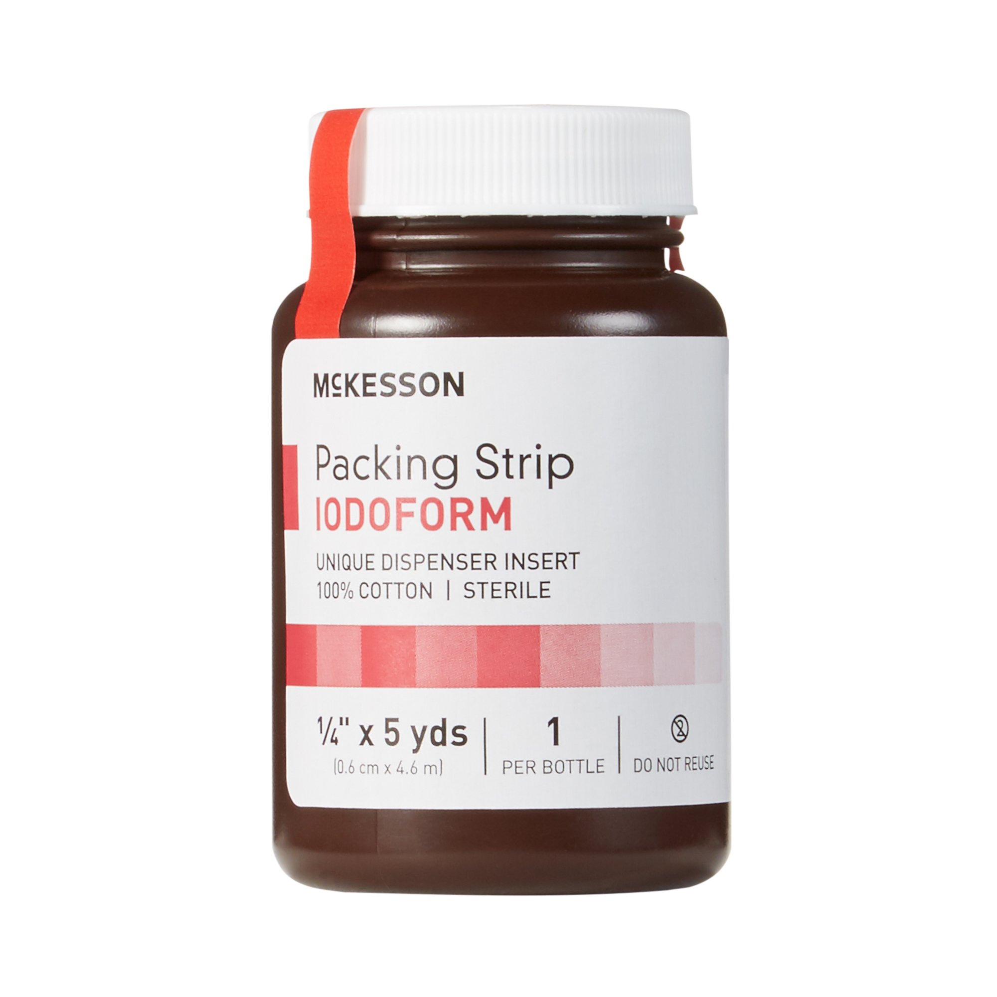 470440_front (1) Wound Packing Strip McKesson Iodoform 1/4 Inch X 5 Yard Sterile Antiseptic #61-59145 - Image 1