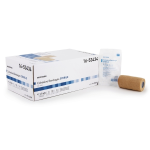 Cohesive Bandage McKesson 4 Inch X 5 Yard Self-Adherent Closure Tan Sterile Standard Compression