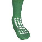 Slipper Socks Posey® Unisex Adult One Size Fits Most Double Tread Single Patient Use Green