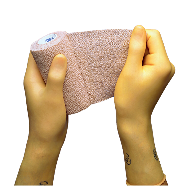 Cohesive Bandage 3M™ Coban™ 4 Inch X 5 Yard Self-Adherent Closure Tan NonSterile Standard Compression