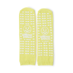 Slipper Socks Pillow Paws® Risk Alert® Terries™ Unisex Adult X-Large All Around Tread Single Patient Use Yellow