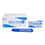 Slipper Socks Dynarex Unisex Adult Large Single Tread Single Patient Use Blue