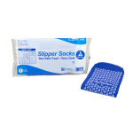 Slipper Socks Dynarex Unisex Adult Large Single Tread Single Patient Use Blue