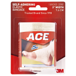 Elastic Bandage 3M™ ACE™ 3 Inch Width X 5-3/10 Foot Self-Adherent Closure Tan NonSterile Standard Compression