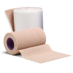 2 Layer Compression Bandage System 3M™ Coban™ 2 4 Inch X 3-4/5 Yard / 4 Inch X 6-3/10 Yard Self-Adherent / Pull On Closure Tan / White NonSterile 35 to 40 mmHg