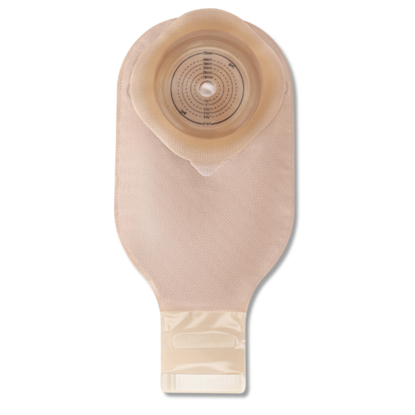 Ostomy Pouch CeraPlus™ One-Piece System 12 Inch Length Soft Convex, Pre-Cut Up to 2-1/8 Inch Stoma Drainable