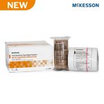 2 Layer Compression Bandage System McKesson 4 Inch X 7-1/10 Yard / 4 Inch X 6-9/10 Yard Self-adherent Closure Tan / White NonSterile 30 to 40 mmHg
